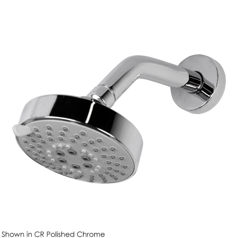 Lacava - Wall-mount tilting round shower head, five jets. Arm and flange sold separately - Polished Chrome