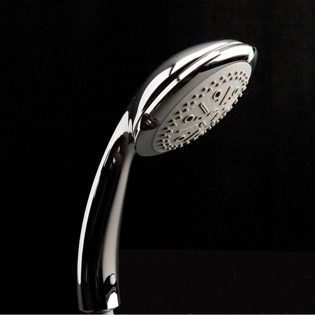 Lacava - Hand-held round shower head with 59'' flexible hose, four jets. - Polished Chrome