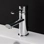Lacava - Deck-mount single-hole faucet with a lever handle and pop-up, ADA compliant. Water flow rate: 1 gpm pressure compensating aerator. - Polished Chrome