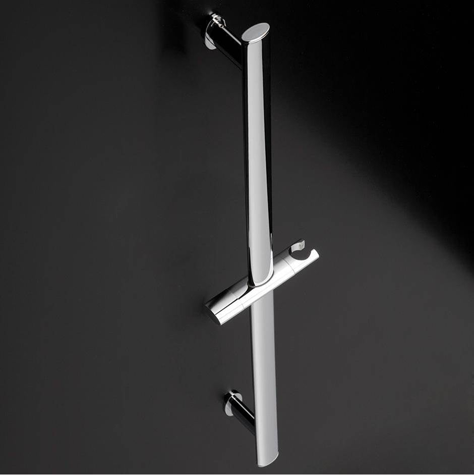 Lacava - Wall-mount oval rail with hook for hand-held shower head. - Polished Chrome