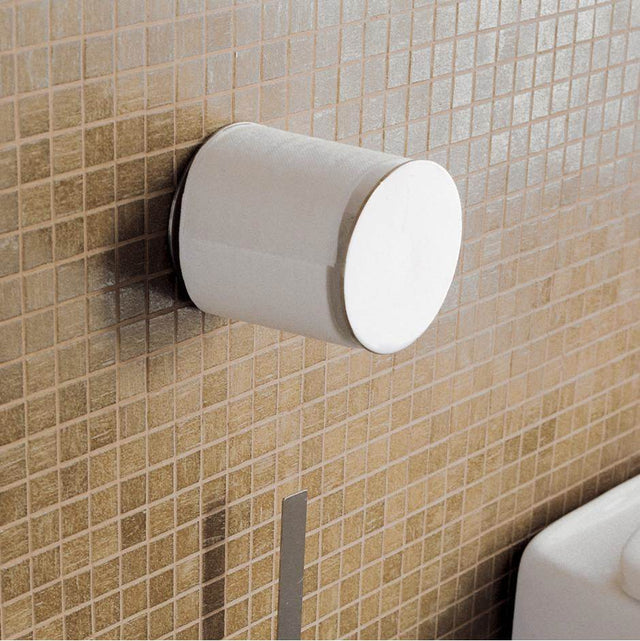Lacava - Wall-mount toilet paper holder made of chrome plated brass. Diam: 4'', D: 4 3/4''. - Polished Nickel