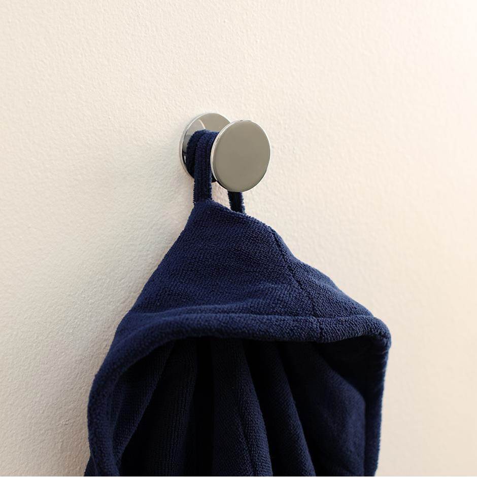 Lacava - Wall-mount robe hook made of chrome plated brass.  Diam: 2'', D: 1 1/2''. - Polished Nickel