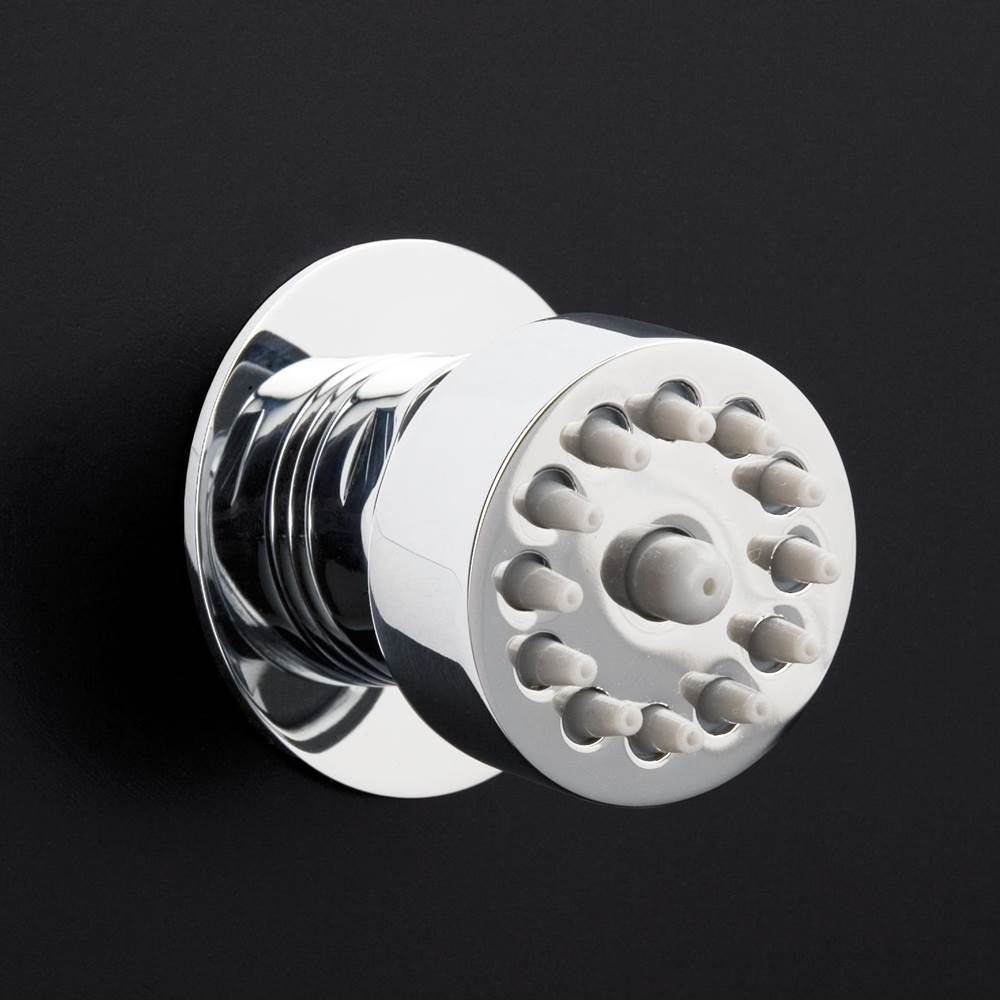 Lacava - Wall-mount round body spray, one jet. - Polished Chrome
