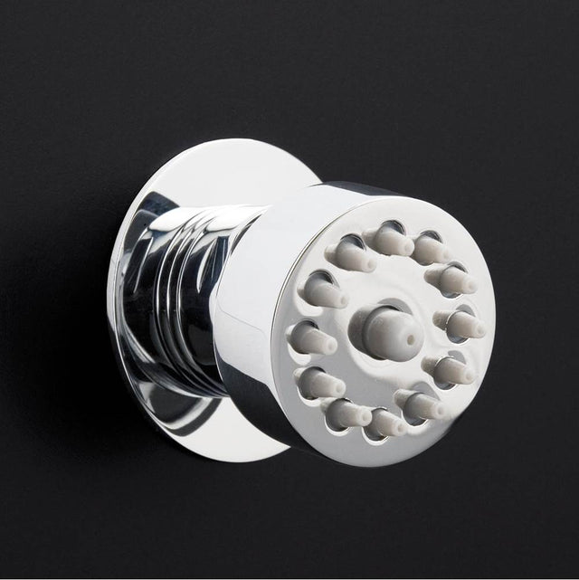 Lacava - Wall-mount round body spray, one jet. - Polished Chrome