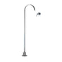 Lacava - Floor-standing spout and wall-mount mixer with lever handle. Includes rough-in and trim. Water flow rate: 4.2 gpm at 60 psi - Polished Chrome