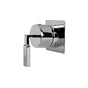 Lacava - TRIM ONLY - Stop valve GPM 12 (43.5 PSI) with square back plate and lever handle 1/2'' and 3/4'' - Brushed Nickel