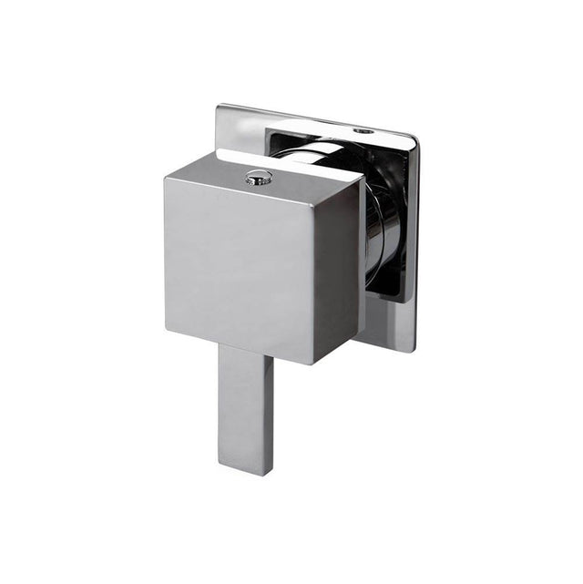 Lacava - TRIM ONLY - Stop valve GPM 12 (43.5 PSI) with square back plate and square handle 1/2'' and 3/4'' - Brushed Nickel