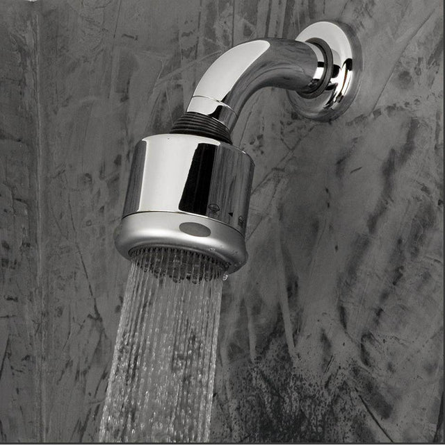 Lacava - Wall-mount tilting round shower head with arm and flange, three jets. - Polished Chrome
