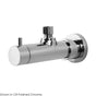Lacava - Angle valve in round shape. - Polished Nickel