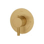 Lacava - TRIM ONLY - Built-in thermostatic valve with single handle and round backplate. Water flow rate: 10.5 gpm at 43.5 psi. - Polished Nickel