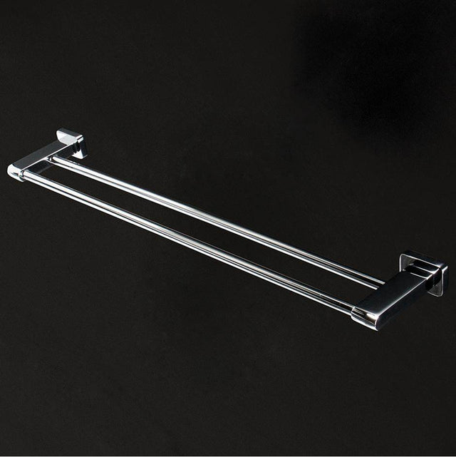 Lacava - Wall mount double towel bar made of chrome plated brass W: 25 3/4'', D: 4 3/8'' - Polished Nickel