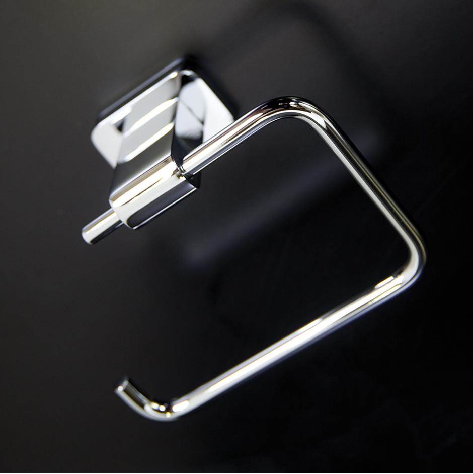 Lacava - Wall mount toilet paper holder made of chrome plated brass. W: 5 3/8'', D: 2 5/8'', H: 4 3/8'' - Polished Nickel
