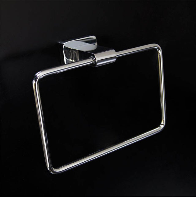 Lacava - Wall mount towel ring made of chrome plated brass W: 7 1/2'', D: 2 5/8'', H: 5 1/2'' - Polished Nickel