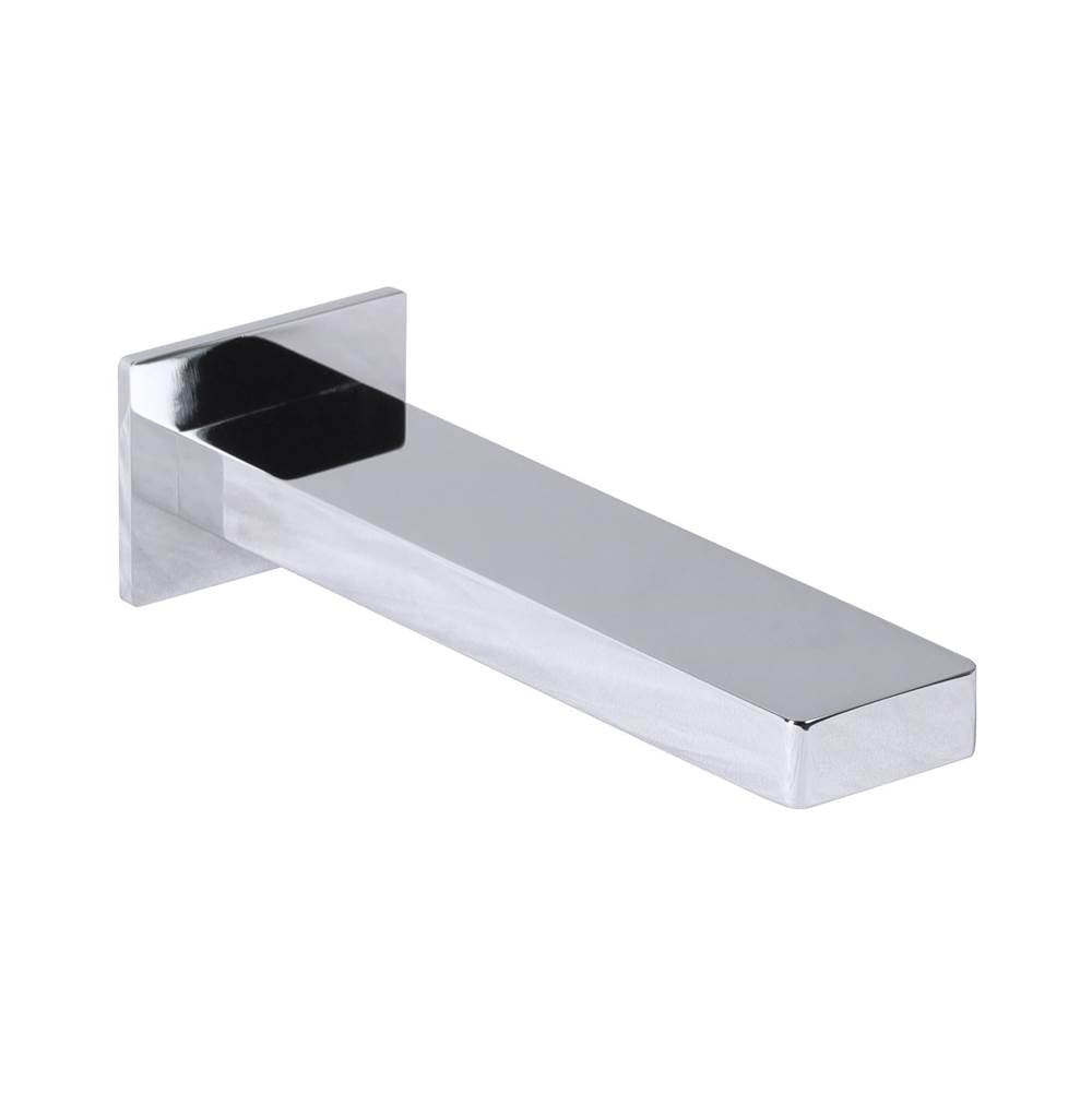Lacava - Wall mount spout for a bathtub. Mixer sold separately. Spout: 8 1/4'', H:2 3/8'' - Polished Nickel