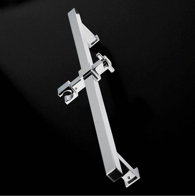Lacava - Wall-mount square rail with hook for hand-held shower head. - Polished Chrome