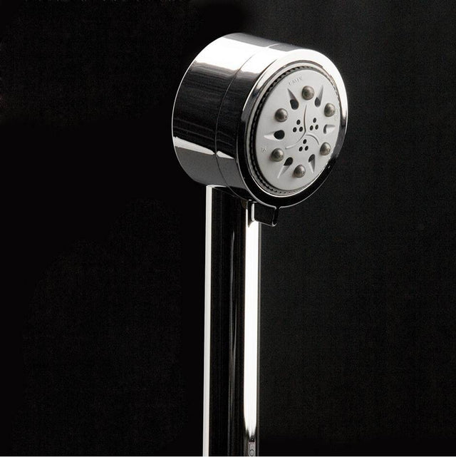 Lacava - Hand-held square showe head with 59'' flexible hose, five jets. - Polished Chrome