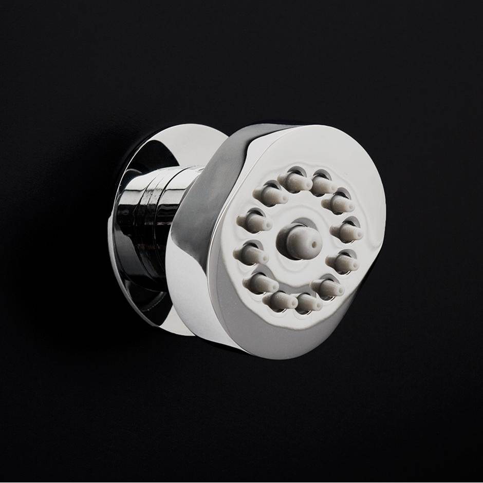 Lacava - Wall-mount rounded rectangle body spray, one jet. - Polished Chrome