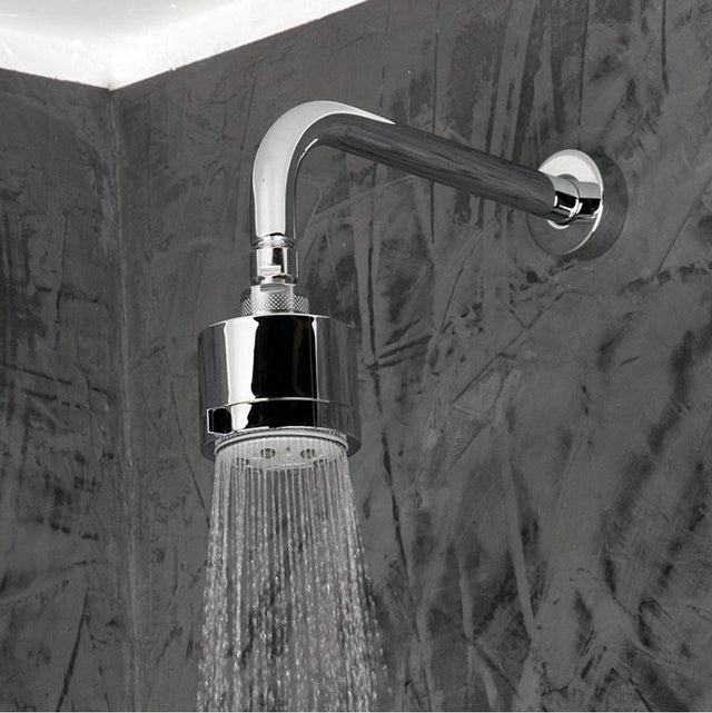 Lacava - Wall-mount tilting round shower head, five jets. Arm and flange sold separately - Chrome