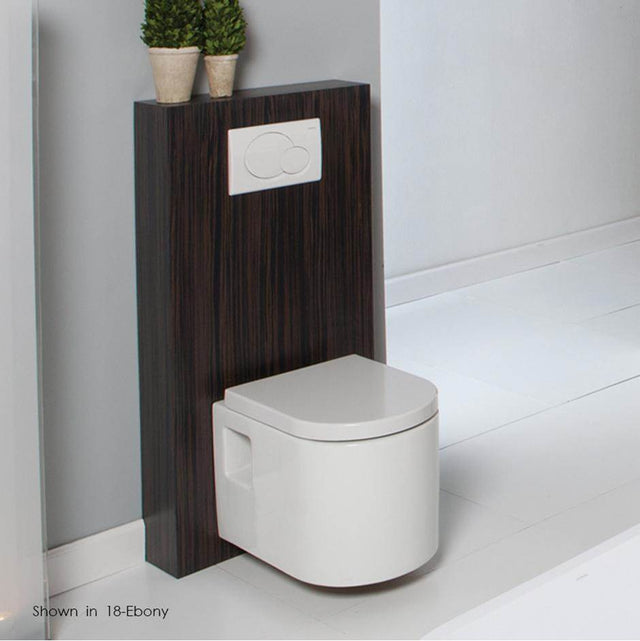 Lacava - Wood box for Geberit in-wall tank & carrier, must be secured to the wall. - Gloss Ardesia