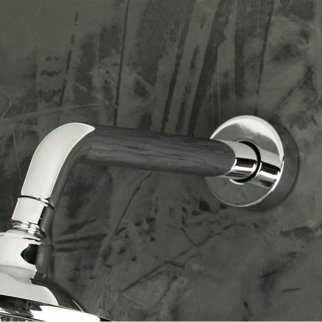 Lacava - Wall-mount round shower arm with flange.D: 6'' H: 2 1/4'' - Polished Chrome