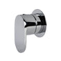 Lacava - TRIM ONLY - 3-Way diverter valve GPM 10 (43.5 PSI) with round back plate and oval lever handle - Brushed Nickel