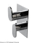 Lacava - TRIM ONLY - Thermostatic Valve w/3 way diverter + OFF,  GPM 8 (60PSI) with rectangular back plate and 2 stacked oval lever handles - Brushed Nickel