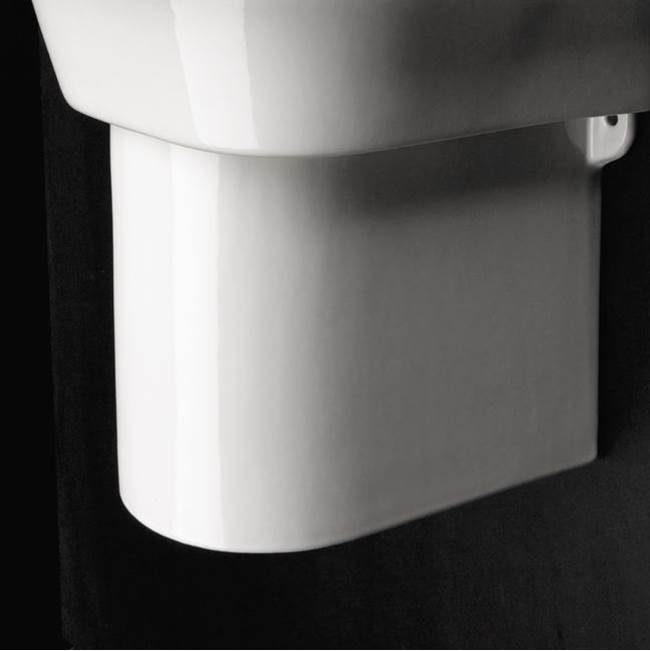 Lacava - Wall-mounted porcelain shroud for washbasins #2952, 2962, 4271, 4272, 4281, or 4281, 7''W x 11''D x 9 7/8''H - White