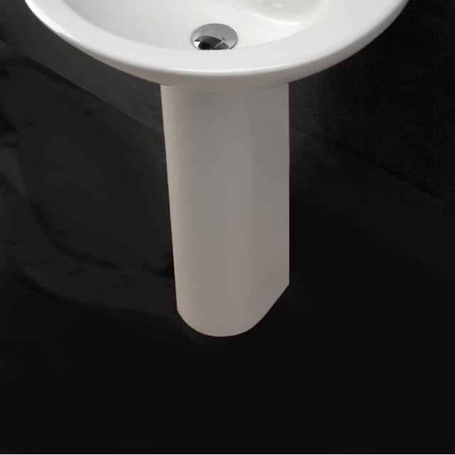 Lacava - Porcelain pedestal for washbasins #2952, 2962, 4271, 4272, 4281, or  4281, 7''W x 6 1/4''D x 27 1/8''H - White