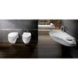 Lacava - Wall-mount porcelain Bathroom Sink ready for one faucet hole on the left, no overflow.Unfinished back. W:38 1/2'', D:19'', H: 6 1/2'' - White