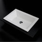 Lacava - Self-rimming porcelain Bathroom Sink without an overflow. Unglazed exterior. W: 23 5/8'', D: 15 3/4'', H: 5 1/2'' - White