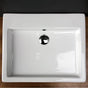 Lacava - Wall-mounted or above-counter porcelain Bathroom Sink with overflow - White