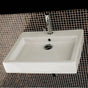 Lacava - Wall-mounted or above-counter porcelain Bathroom Sink with overflow - White