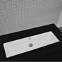 Lacava - Under-counter porcelain Bathroom Sink with glazed exterior and overflow, 35 in W, 13 3/8 in D, 7 1/4 in H - White