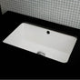 Lacava - Under-counter porcelain Bathroom Sink with glazed exterior and overflow, 23 5/8''W, 15 3/4''D, 7 7/8''H - White
