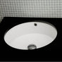 Lacava - Under-counter porcelain Bathroom Sink with an overflow, glazed exterior, 19 3/4''DIAM, 6 7/8''H - White
