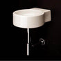Lacava - Wall-mount or above-counter porcelain Bathroom Sink without an overflow. Unfinished back. 10 5/8''W, 12 1/4''D, 5 1/8''H - White