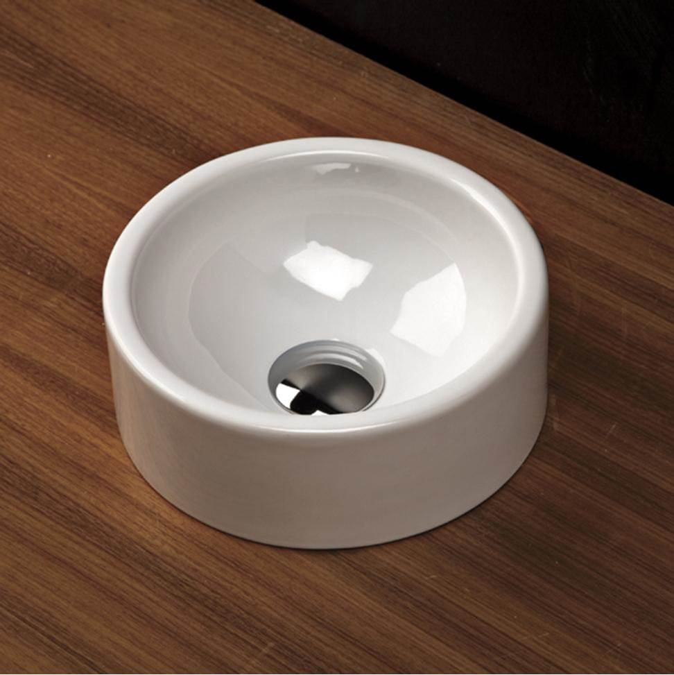 Lacava - Vessel porcelain Bathroom Sink without an overflow. Glazed exterior.10 5/8''DIAM, 5''H - White