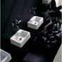 Lacava - Wall-mount or above-counter porcelain Bathroom Sink with an overflow, unfinished back. - White
