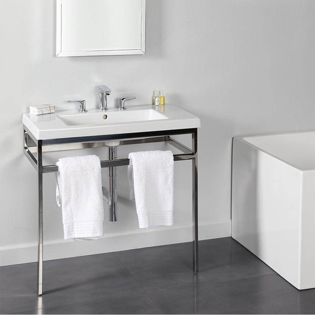 Lacava - Optional solid surface shelf for metal console stand AQQ-BX-32 - Matte Black