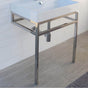 Lacava - Floor-standing metal console stand with a towel bar (Bathroom Sink 5232 sold separately), made of stainless steel or brass. - Matte White