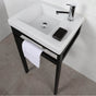 Lacava - Wall-mount, vanity top or self-rimming porcelain Bathroom Sink with an overflow. - White