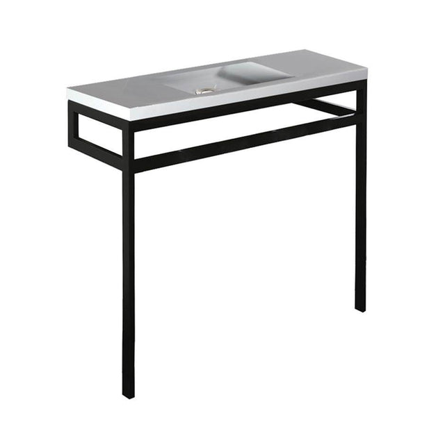 Lacava - Floor-standing console stand with a towel bar (Bathroom Sink 5274 sold separately). - Powder Coated Brass