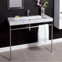 Lacava - Floor-standing metal console stand with a towel bar (Bathroom Sink 5303 sold separately), made of stainless steel or brass. - Matte Black
