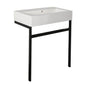 Lacava - Floor-standing metal console stand with a towel bar (Bathroom Sink 5468 sold separately), made of stainless steel or brass. - Powder Coated Brass