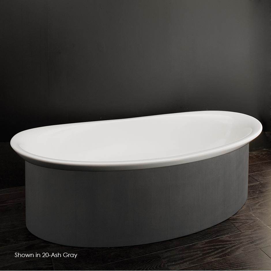 Lacava - Free-standing wooden skirt for bathtub 6059 - Gloss Ardesia