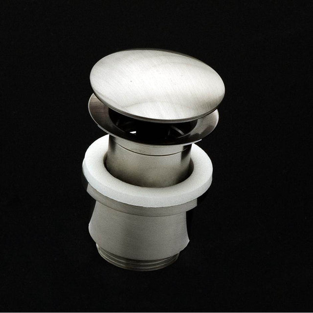 Lacava - Grid drain for European lavatories, with dome cover, no overflow holes.  DIAM: 2 3/4'' - Polished Nickel