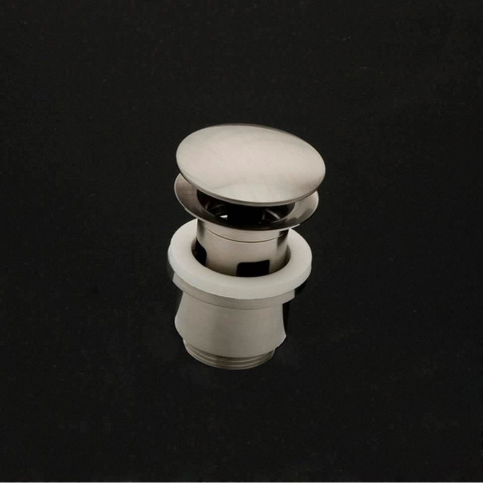 Lacava - Grid drain for European lavatories, with dome cover, with overflow holes.  DIAM: 2 3/4'' - Polished Nickel