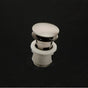 Lacava - Grid drain for European lavatories, with dome cover, with overflow holes.  DIAM: 2 3/4'' - Polished Nickel