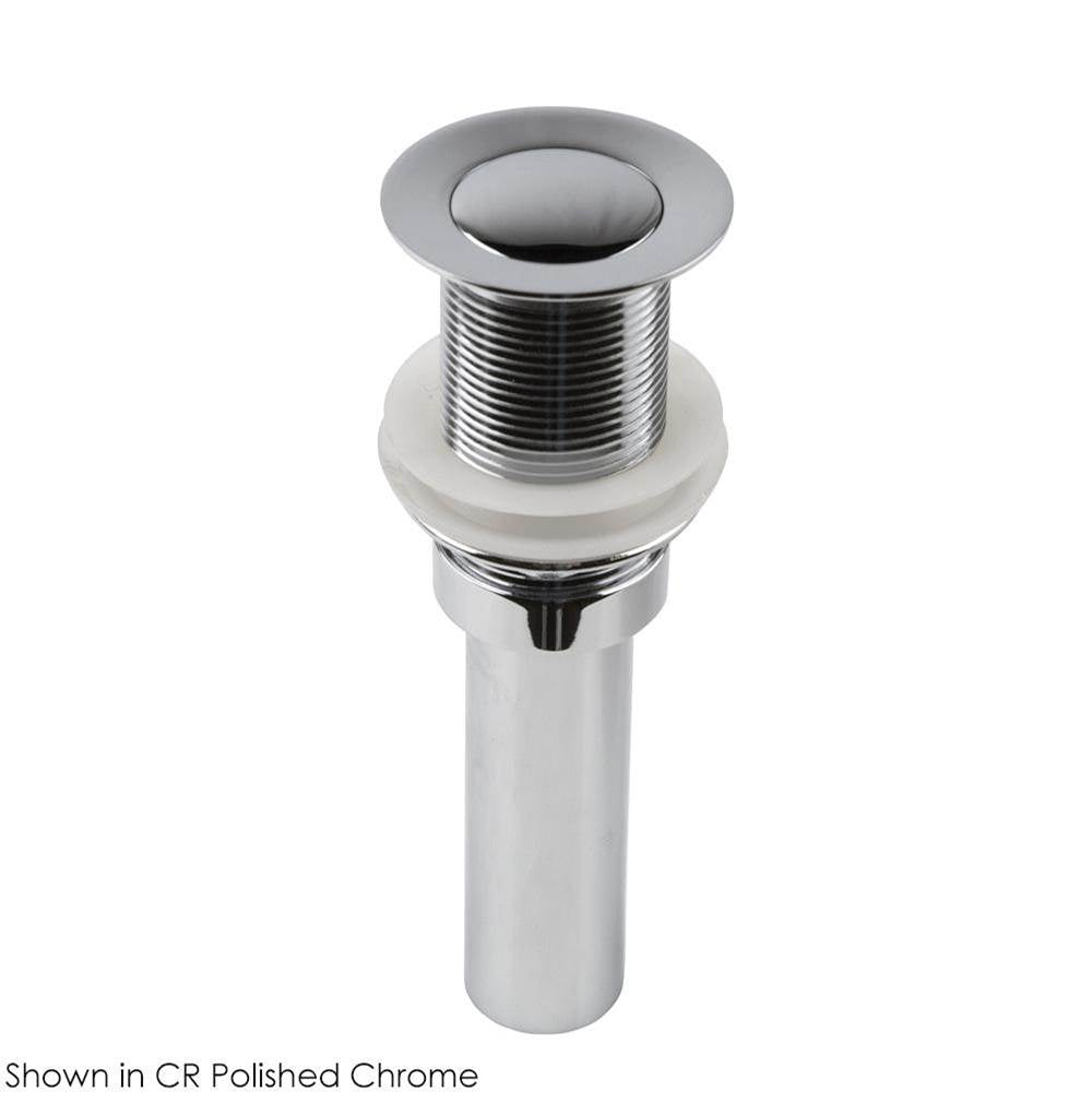 Lacava - Click-clack drain for European sinks, no overflow holes, suitable for s. steel and concrete sinks.  DIAM: 2 1/2'' - Matte Black