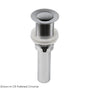 Lacava - Click-clack drain for European sinks, no overflow holes, suitable for s. steel and concrete sinks.  DIAM: 2 1/2'' - Matte Black